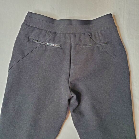 Athleta Womens Size M Venice Heathered Pintuck Pant Mid Rise Gray 631857 - Picture 6 of 8